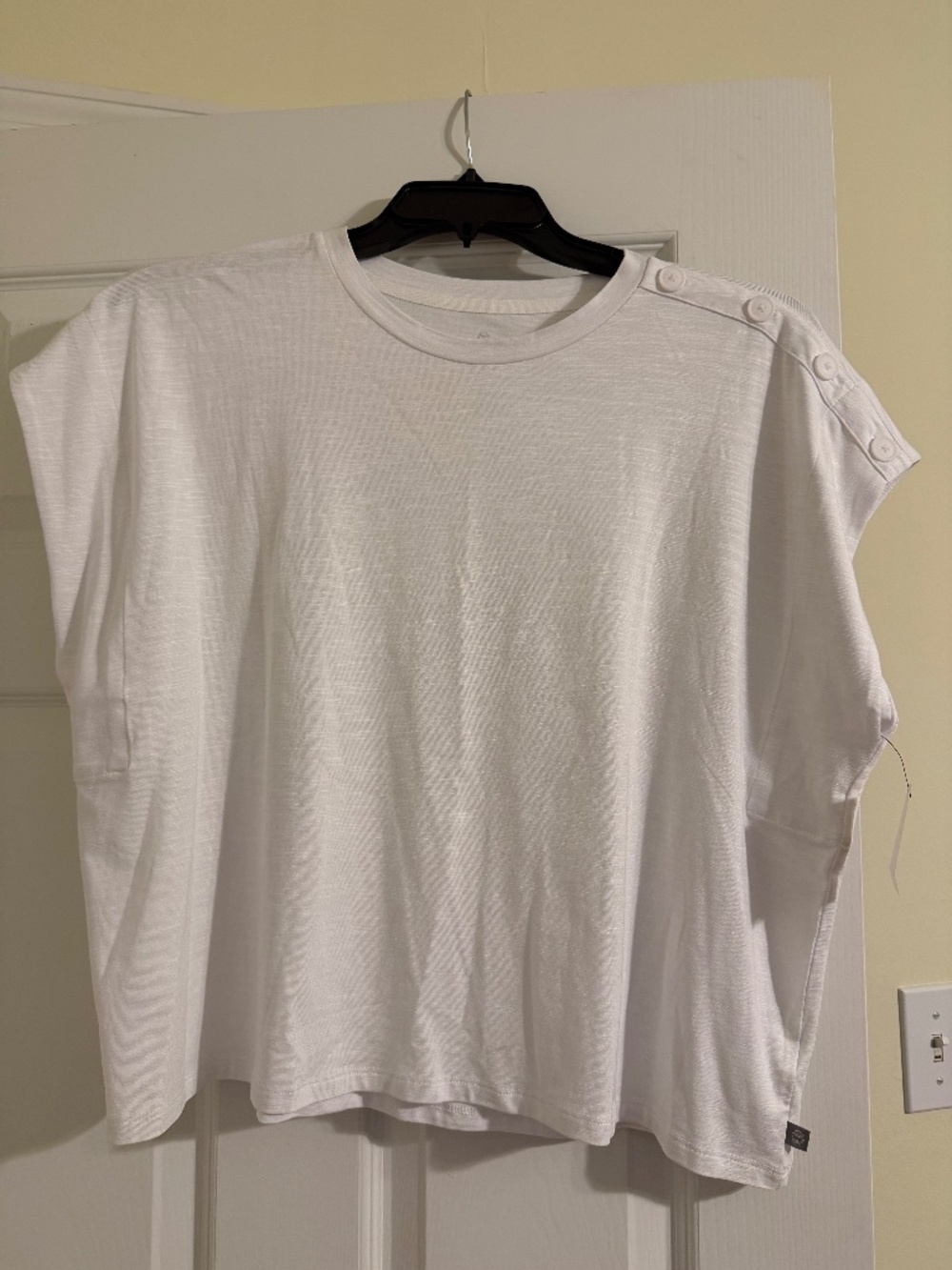 T by Talbots PXL white top